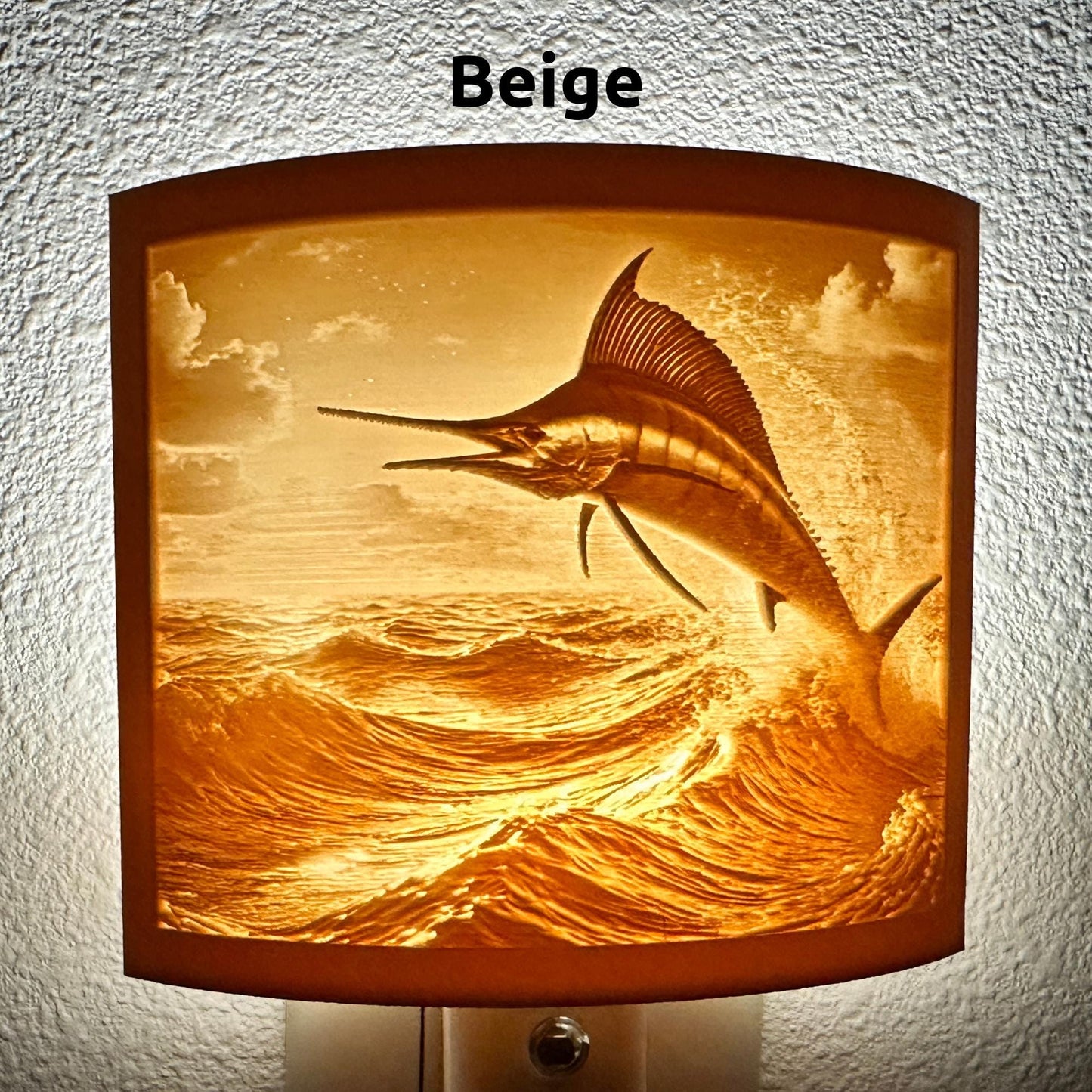 Marlin Night Light – Ocean Scene