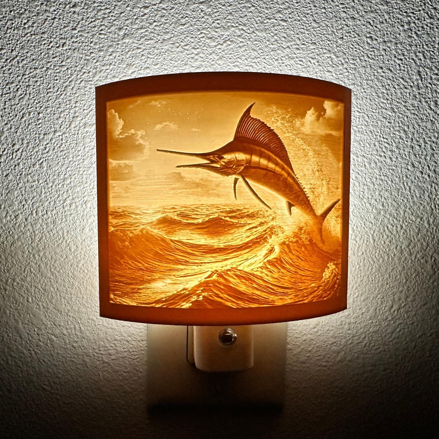 Marlin Night Light – Ocean Scene