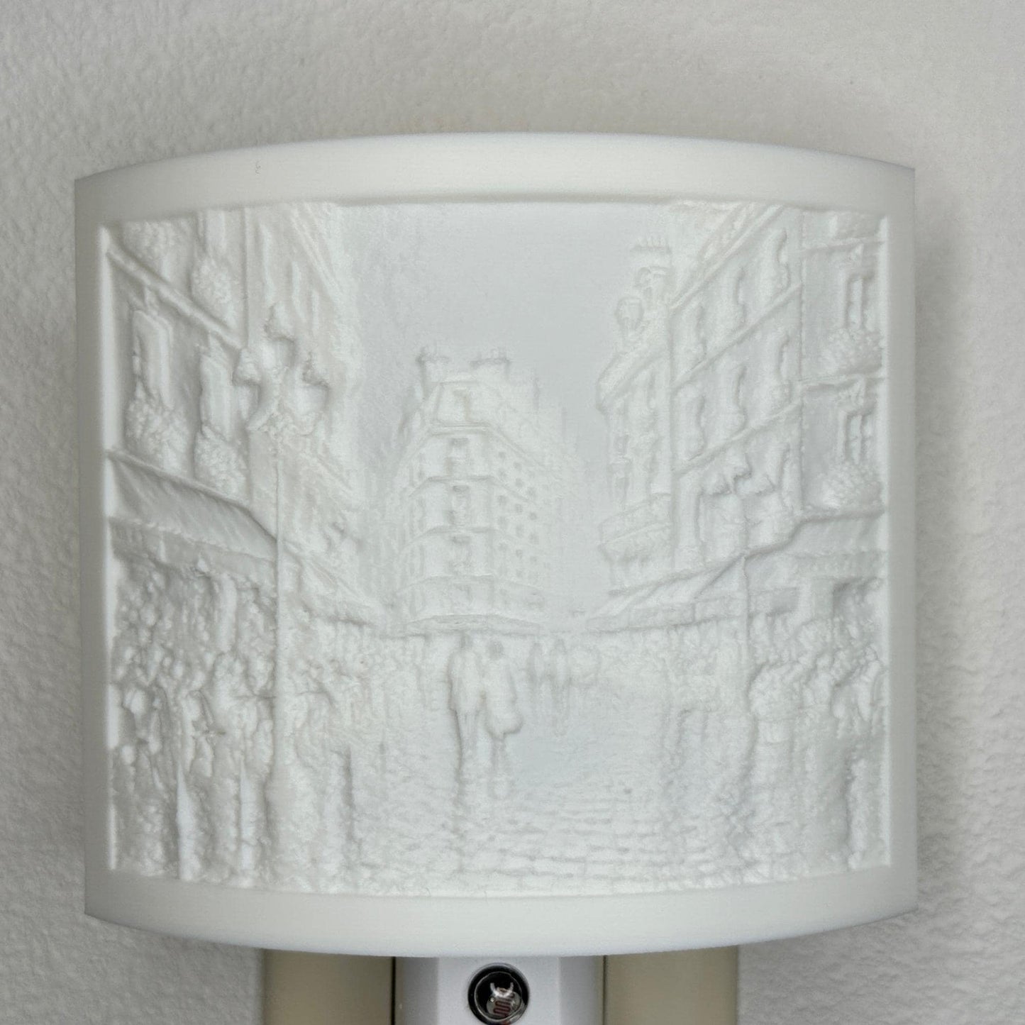 Paris Street Scene Night Light –Romantic Cityscape