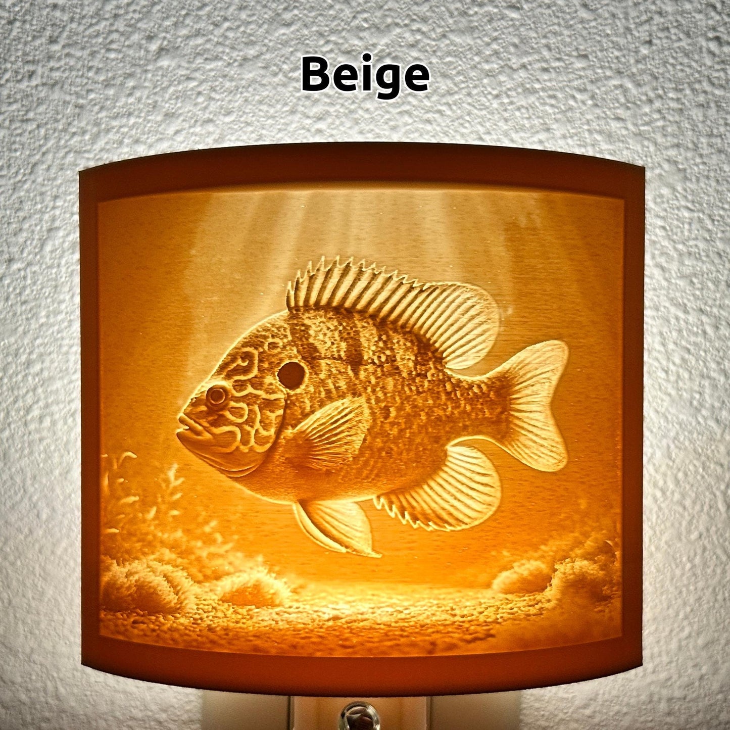 Sunfish Night Light – Fishing Decor, Underwater Scene