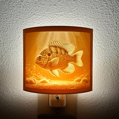 Sunfish Night Light – Fishing Decor, Underwater Scene