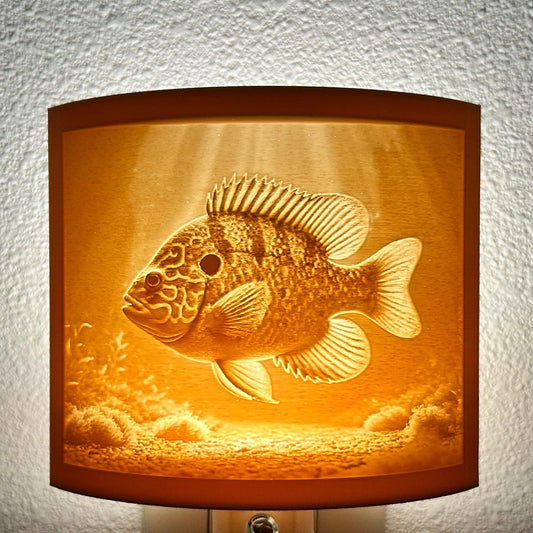 Sunfish Night Light – Fishing Decor, Underwater Scene