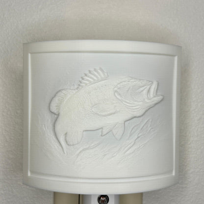 Bass Night Light - Cabin, Lake House, or Fisherman Gift
