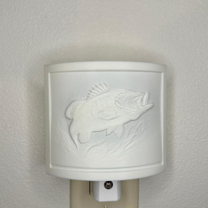 Bass Night Light - Cabin, Lake House, or Fisherman Gift