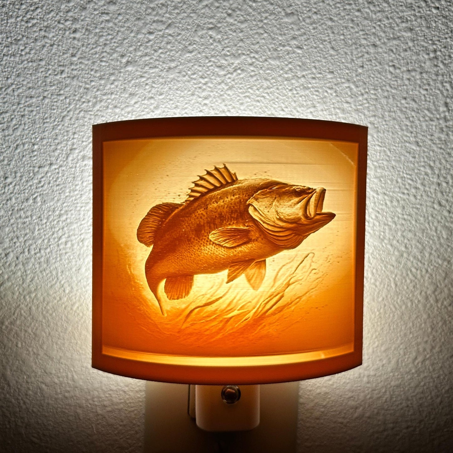 Bass Night Light - Cabin, Lake House, or Fisherman Gift