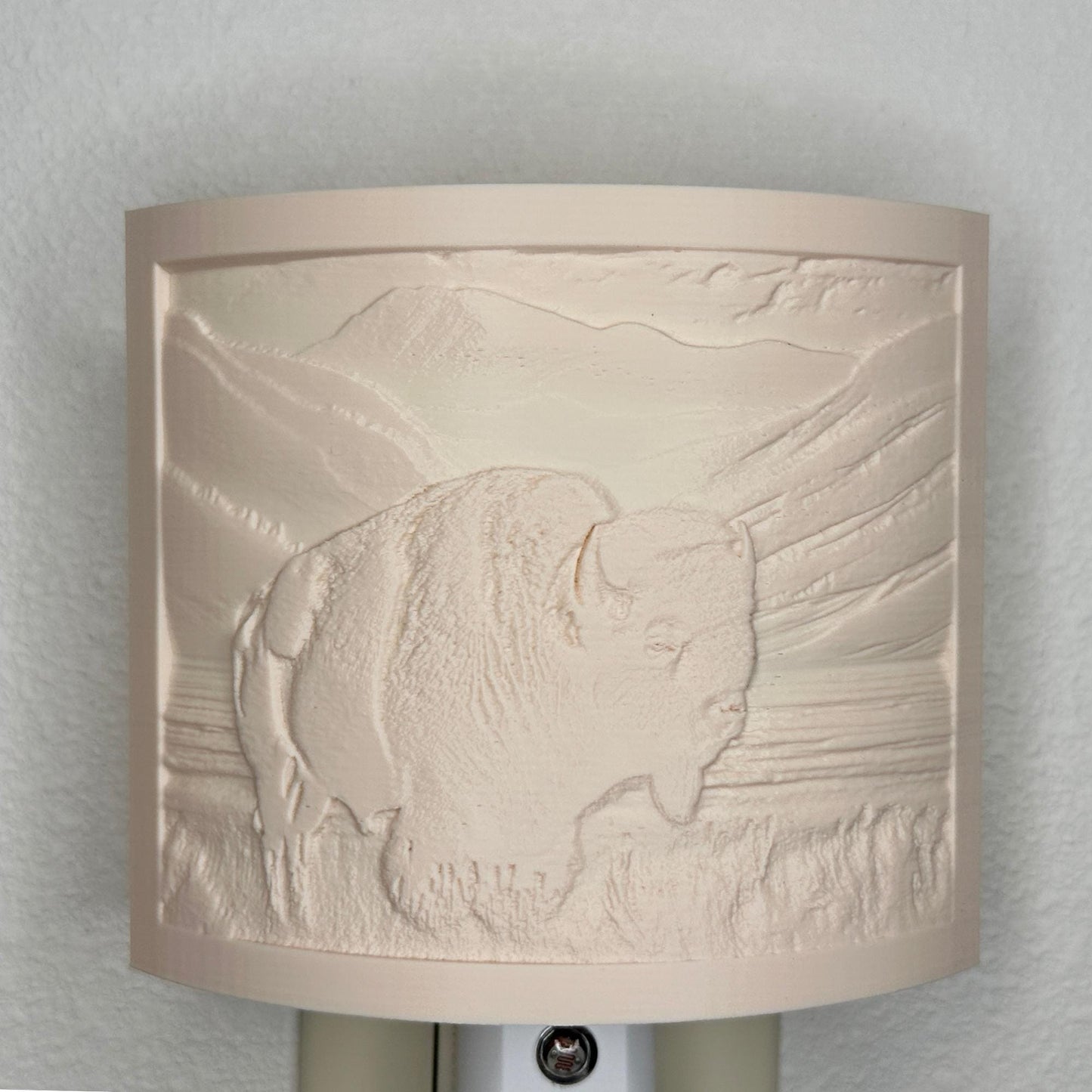 Bison Night Light – Cabin, Lodge, or Rustic Western Decor