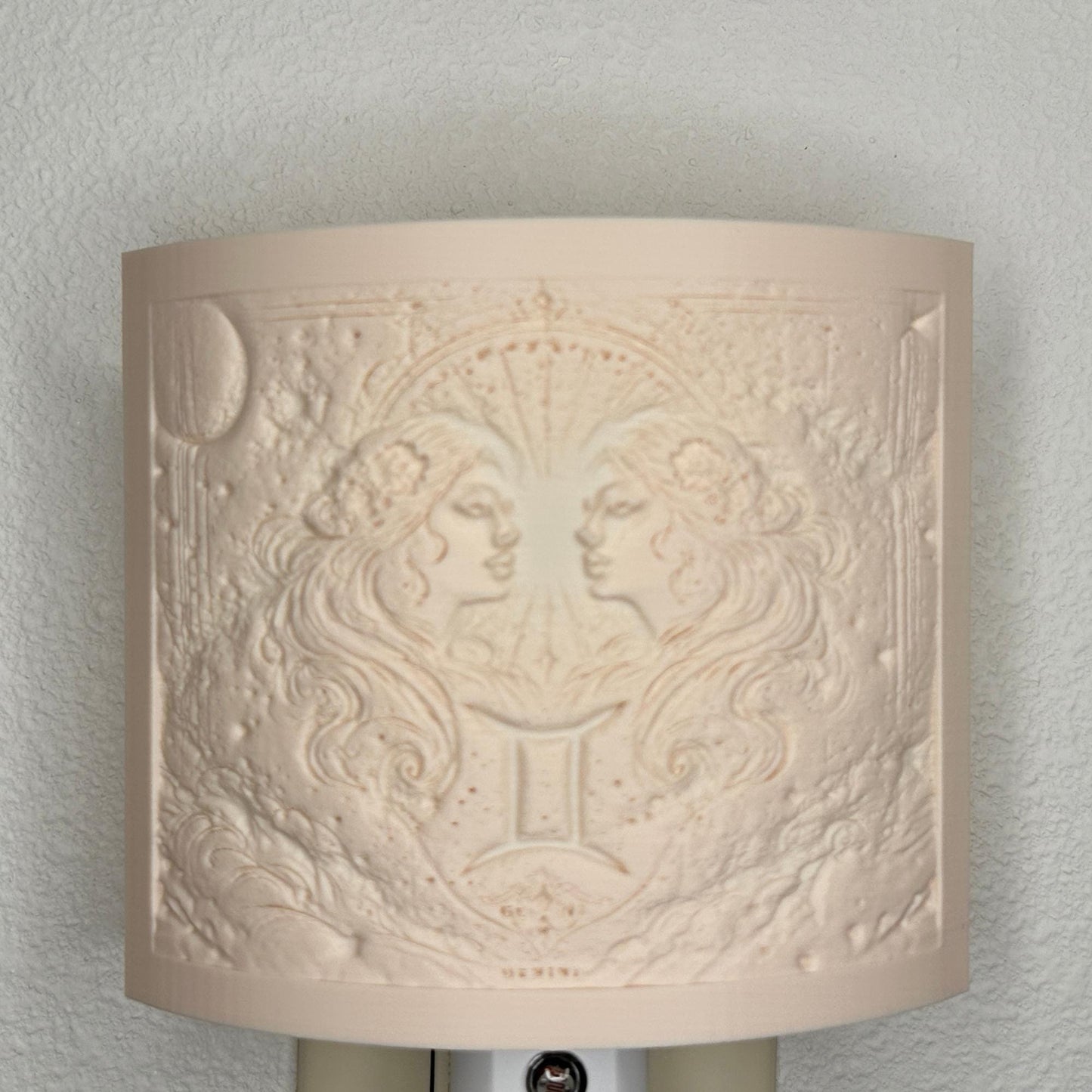 Gemini Zodiac Night Light – Light with Twin Design for Astrology Lovers and Celestial Decor