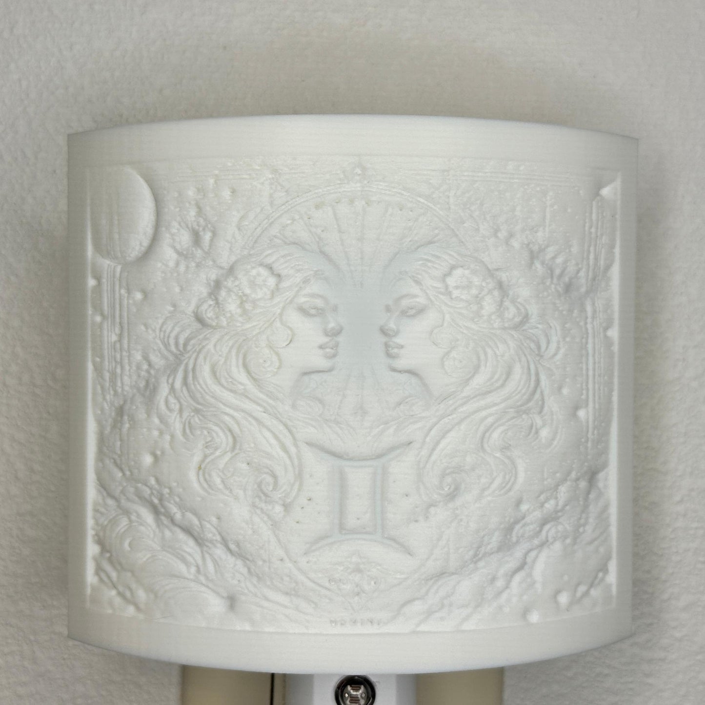 Gemini Zodiac Night Light – Light with Twin Design for Astrology Lovers and Celestial Decor