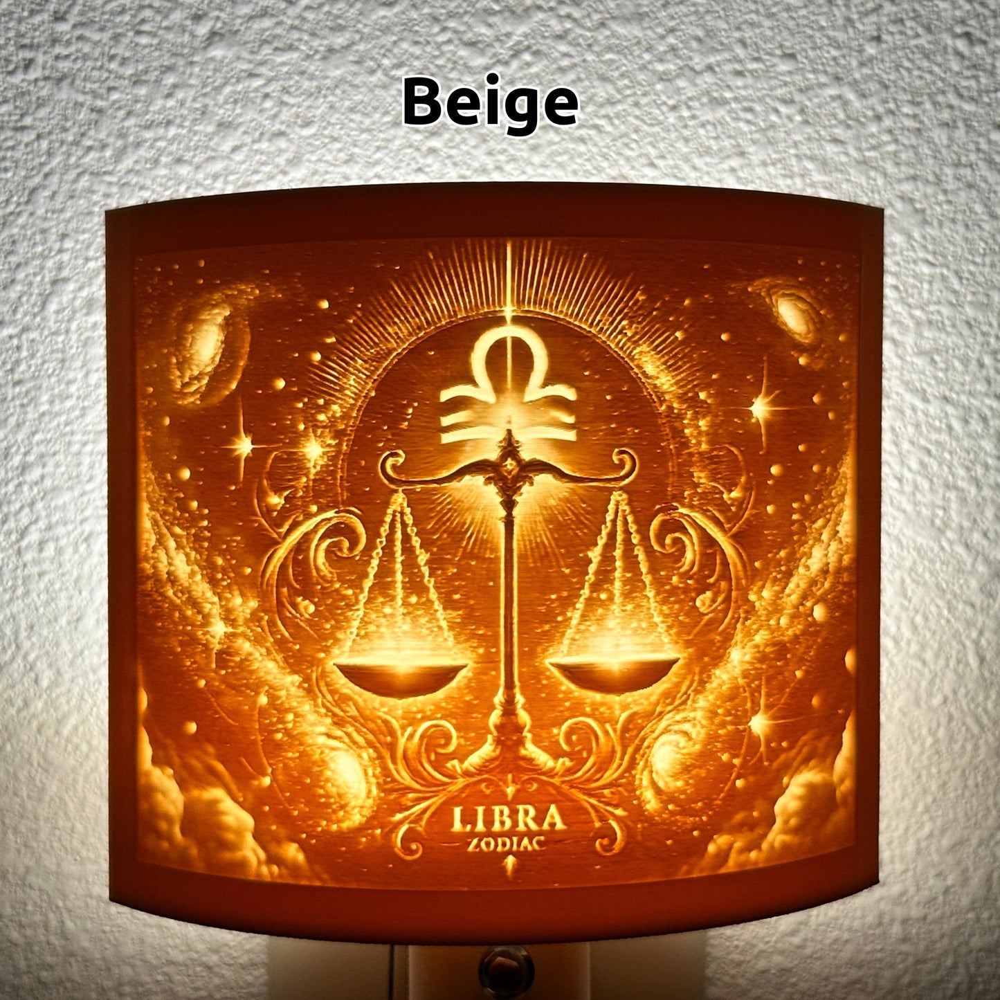 Libra Zodiac Night Light – Light with Scales Design for Astrology Lovers and Celestial Decor