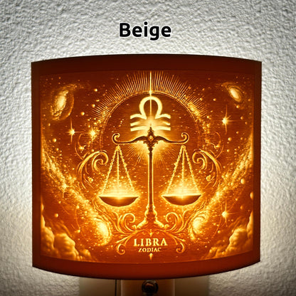 Libra Zodiac Night Light – Light with Scales Design for Astrology Lovers and Celestial Decor