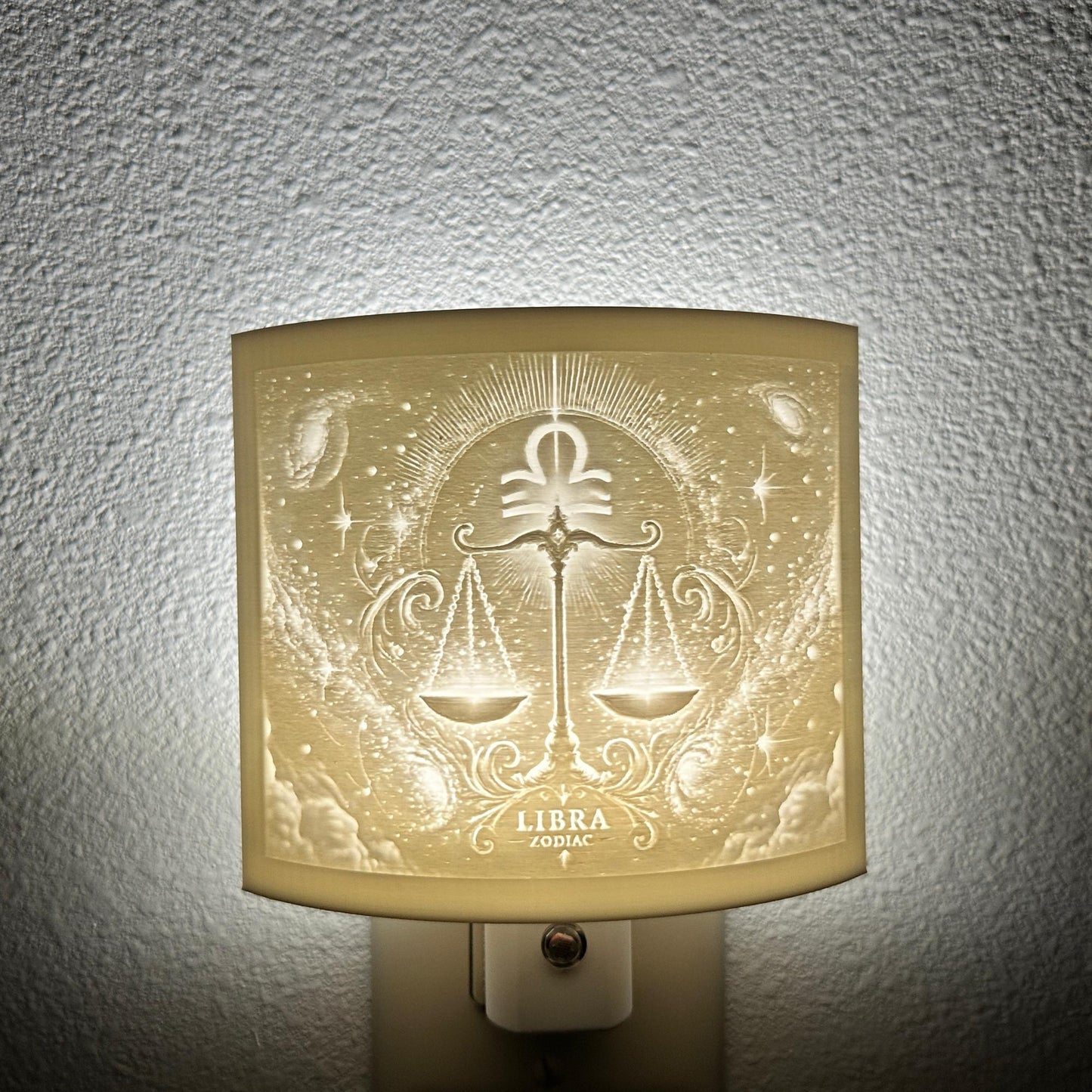 Libra Zodiac Night Light – Light with Scales Design for Astrology Lovers and Celestial Decor