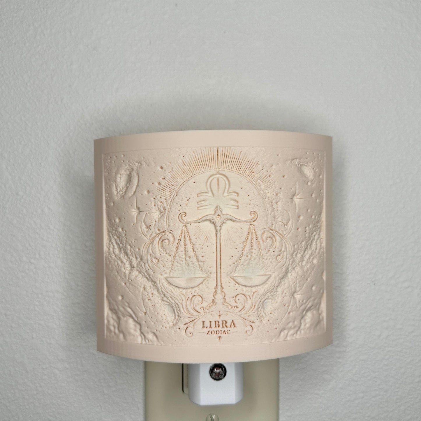 Libra Zodiac Night Light – Light with Scales Design for Astrology Lovers and Celestial Decor
