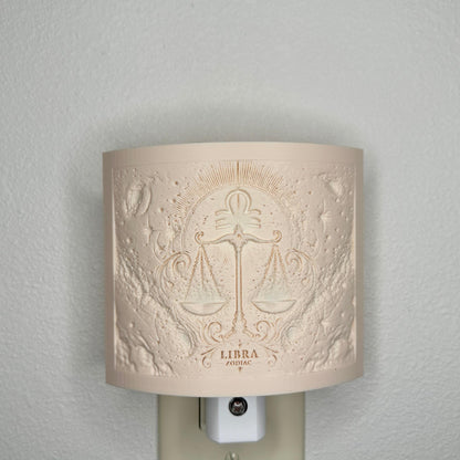 Libra Zodiac Night Light – Light with Scales Design for Astrology Lovers and Celestial Decor