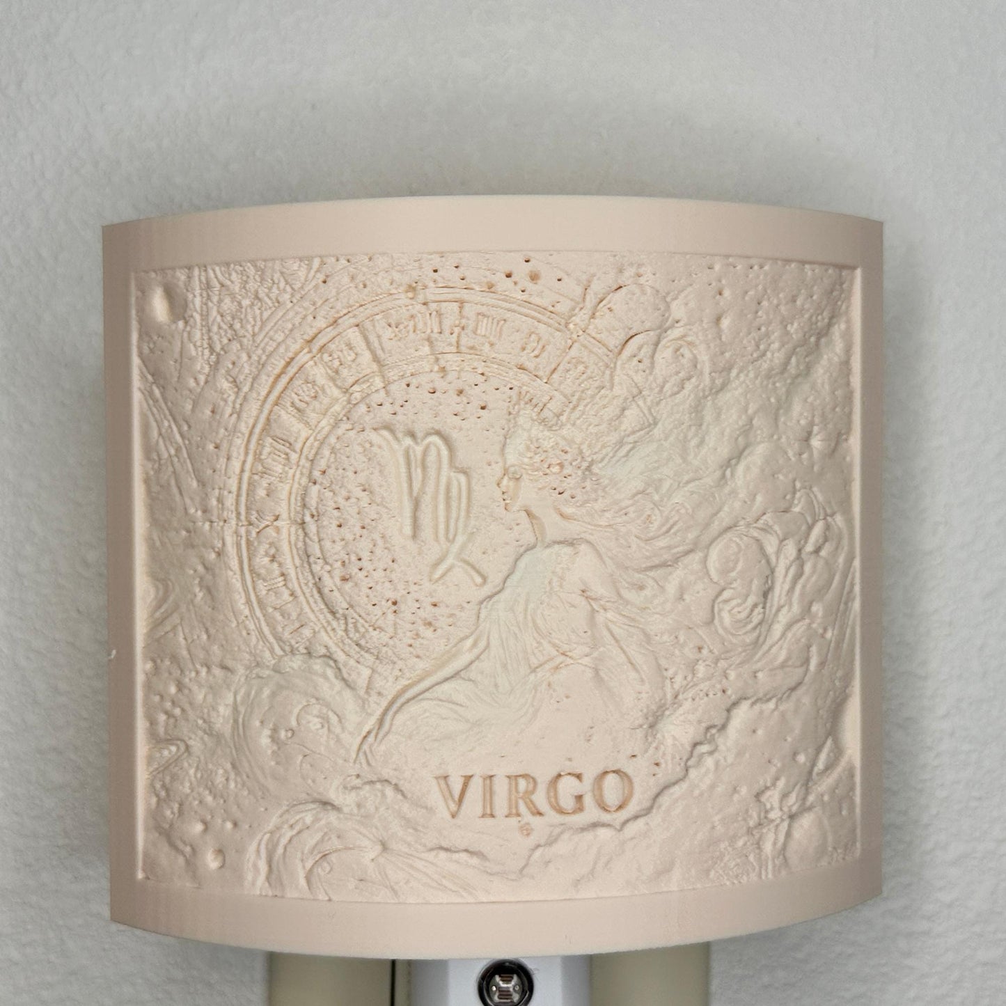 Virgo Zodiac Night Light – Light with Goddess Design for Astrology Lovers and Celestial Decor