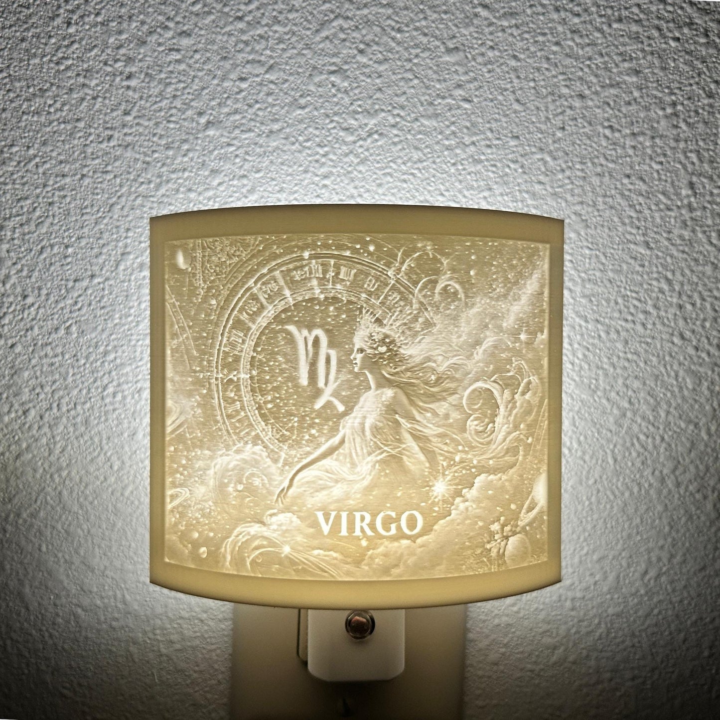 Virgo Zodiac Night Light – Light with Goddess Design for Astrology Lovers and Celestial Decor
