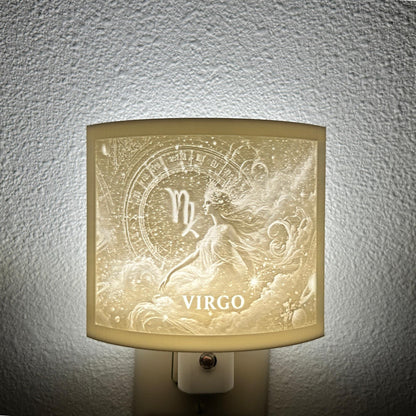 Virgo Zodiac Night Light – Light with Goddess Design for Astrology Lovers and Celestial Decor