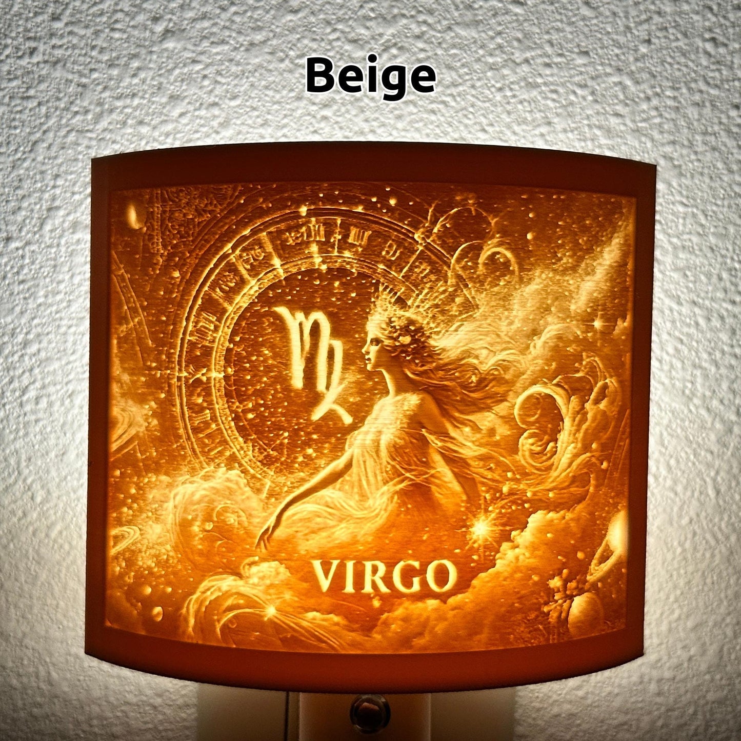Virgo Zodiac Night Light – Light with Goddess Design for Astrology Lovers and Celestial Decor