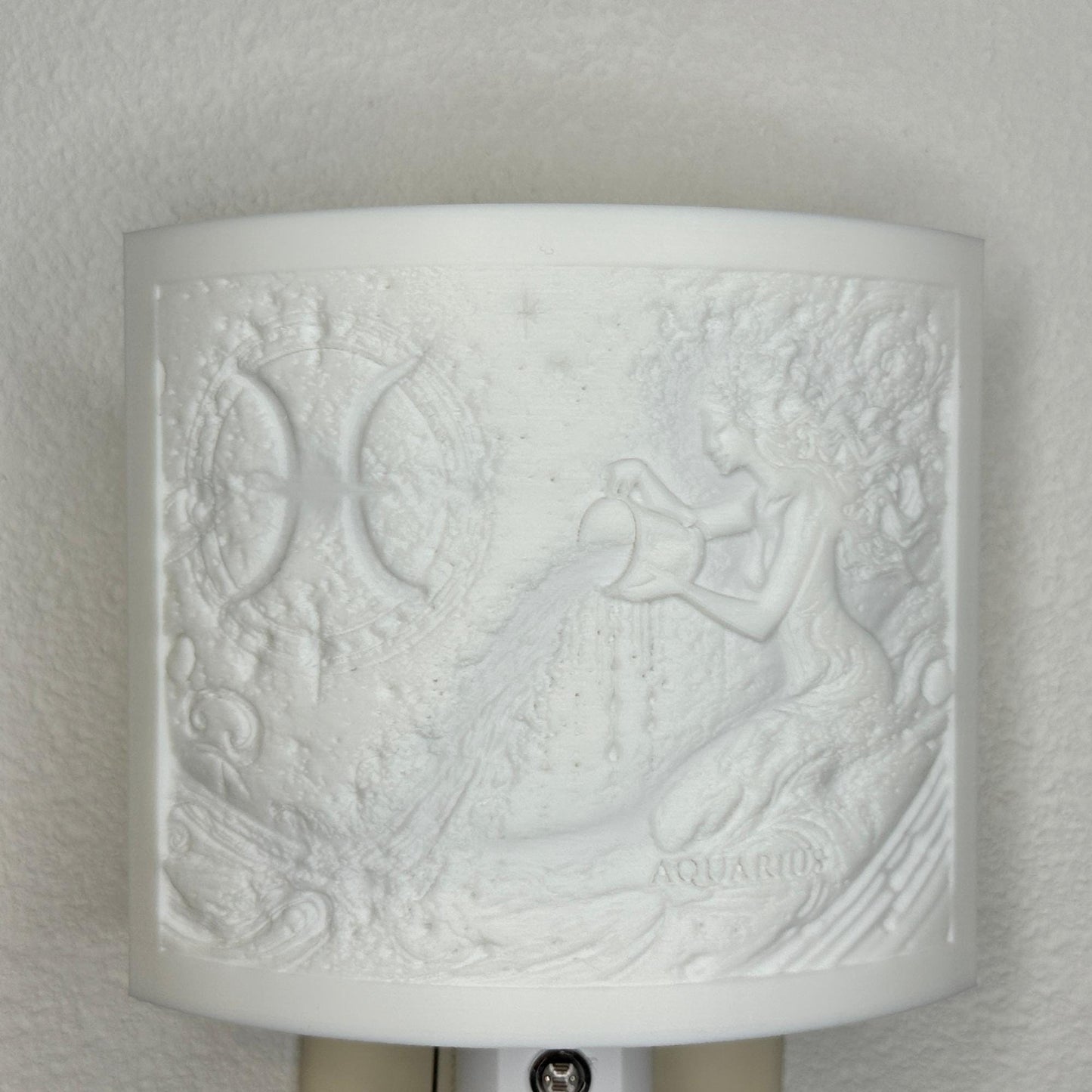 Aquarius Zodiac Night Light – Water Bearer Design for Astrology Lovers and Celestial Decor