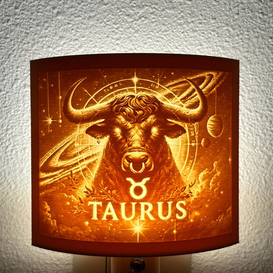 Taurus Zodiac Night Light – Bull Design for Astrology Lovers and Earthy Celestial Decor