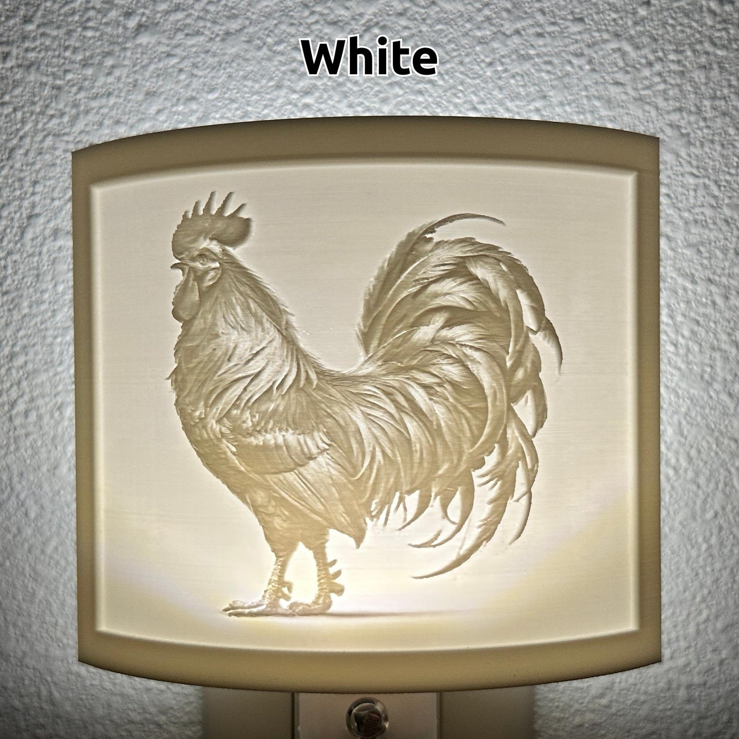 Rooster Night Light – Farmhouse Decor, Rustic Country Charm