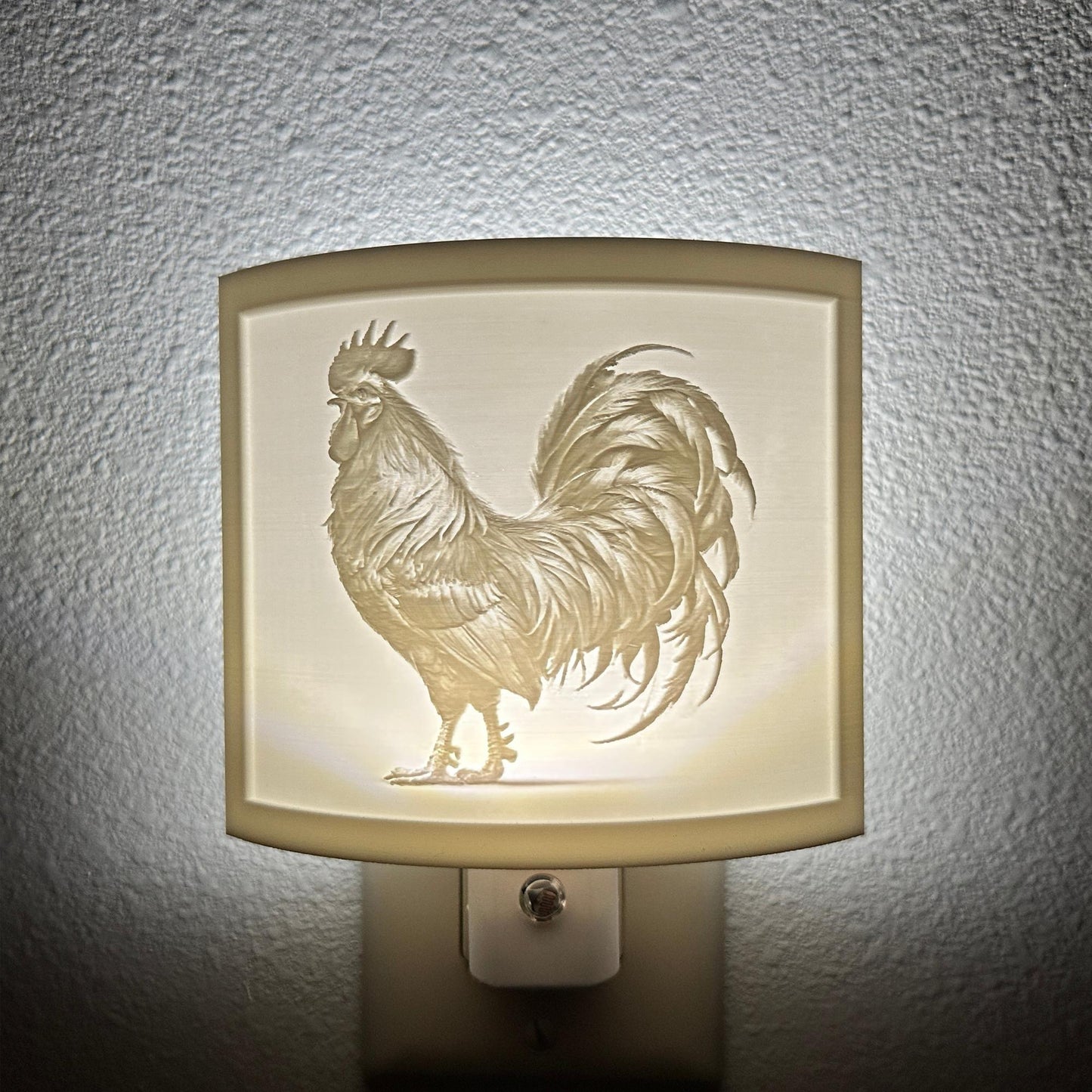 Rooster Night Light – Farmhouse Decor, Rustic Country Charm