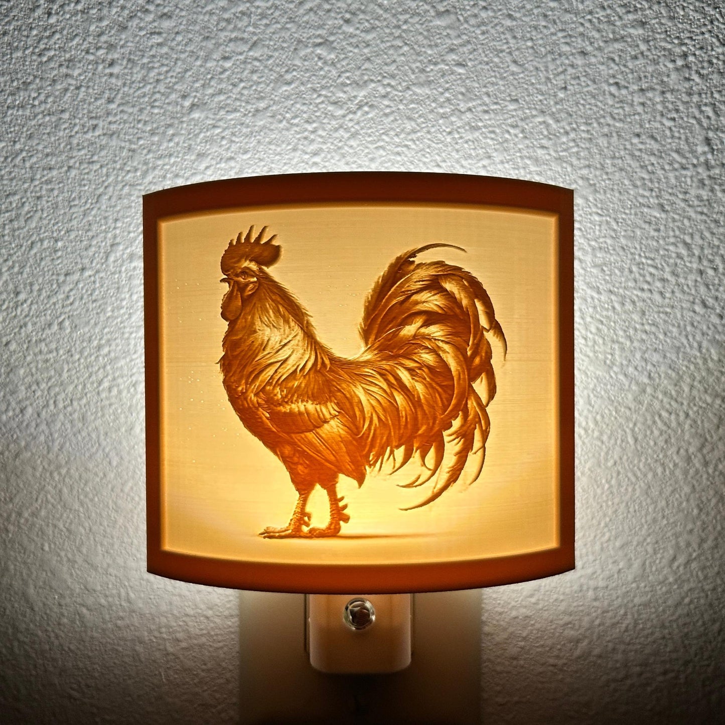 Rooster Night Light – Farmhouse Decor, Rustic Country Charm