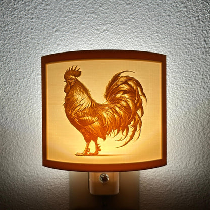Rooster Night Light – Farmhouse Decor, Rustic Country Charm
