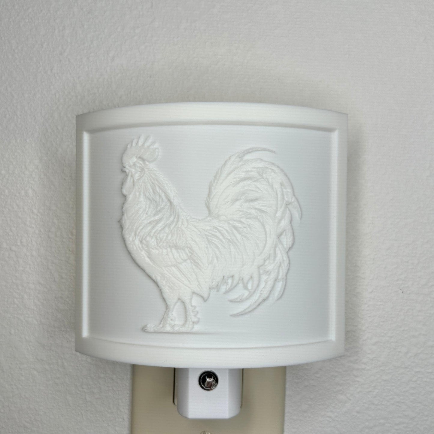Rooster Night Light – Farmhouse Decor, Rustic Country Charm