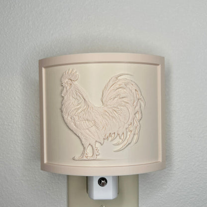 Rooster Night Light – Farmhouse Decor, Rustic Country Charm