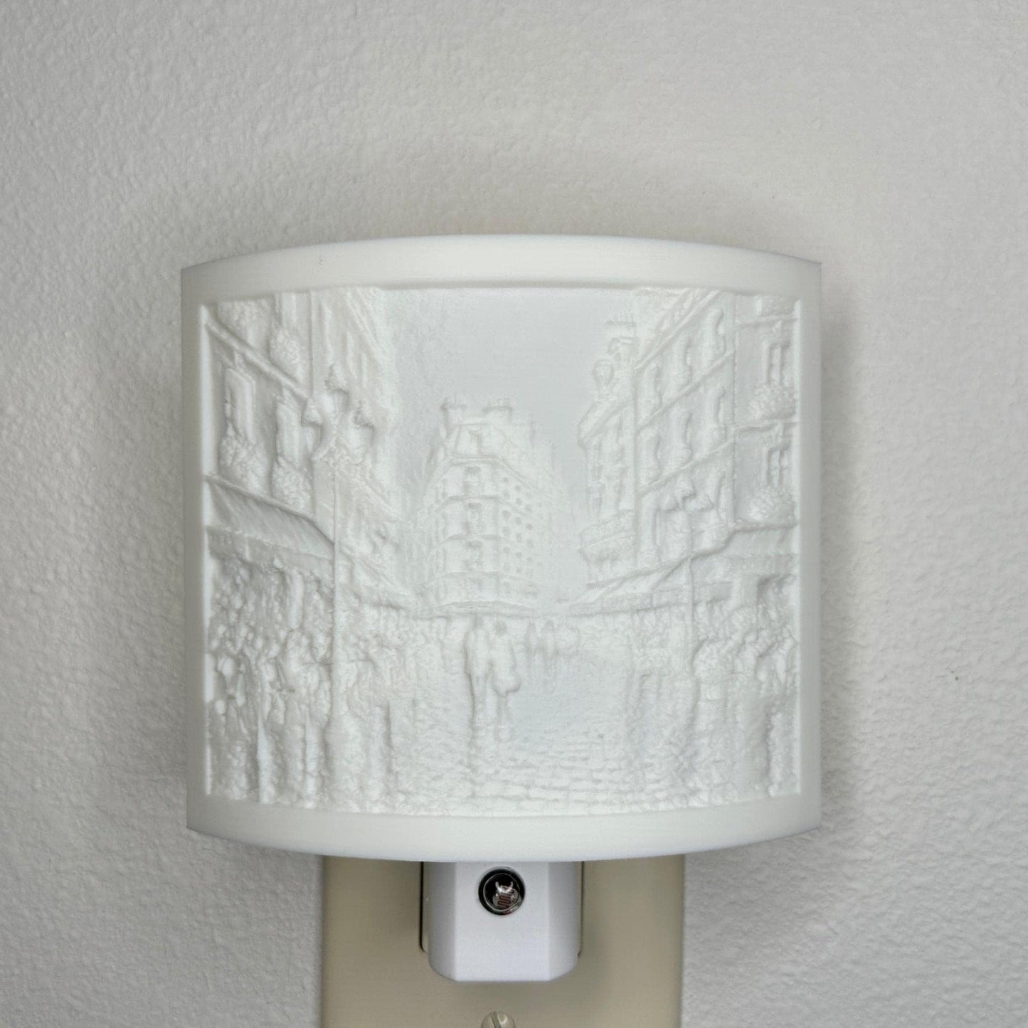 Paris Street Scene Night Light –Romantic Cityscape