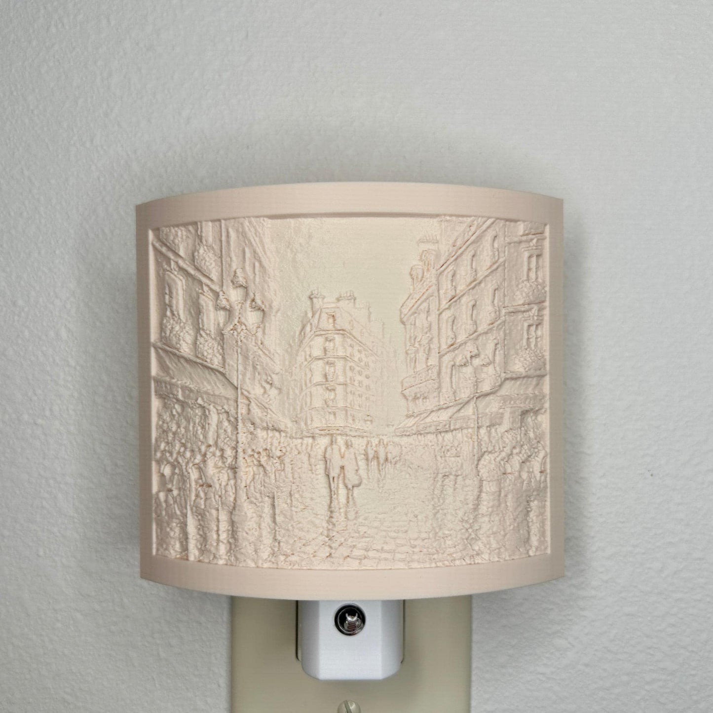 Paris Street Scene Night Light –Romantic Cityscape
