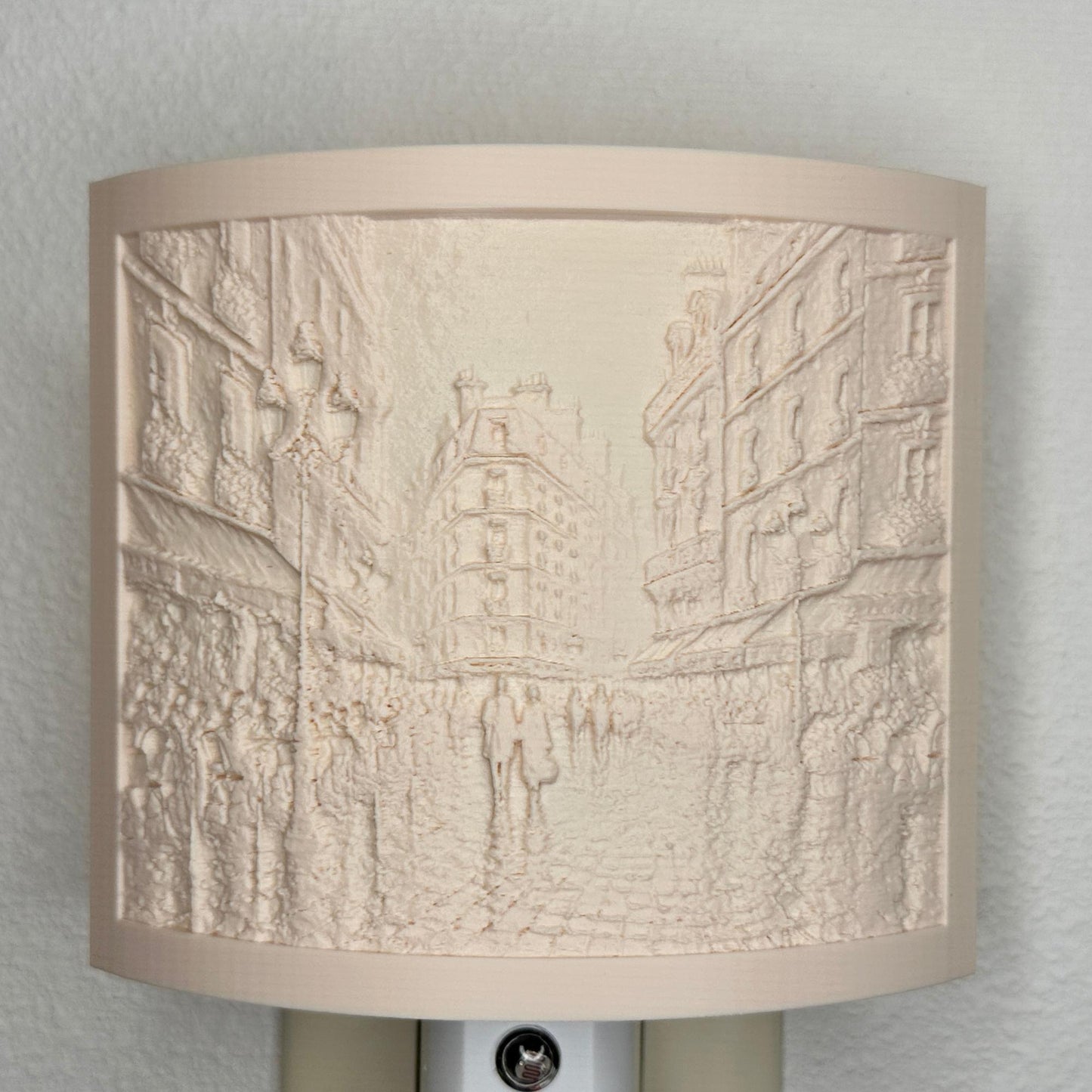 Paris Street Scene Night Light –Romantic Cityscape