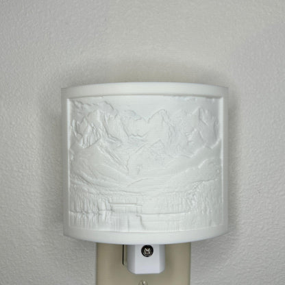 Peaceful Mountain Lake Night Light
