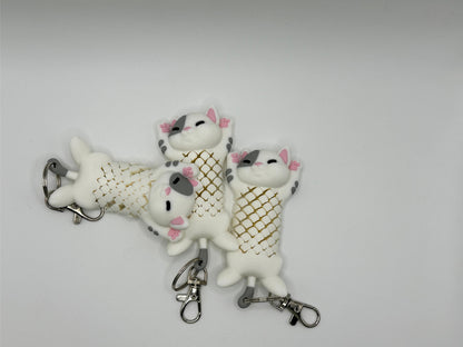 Stretchy Cat Keychain – Cute Fidget Belly