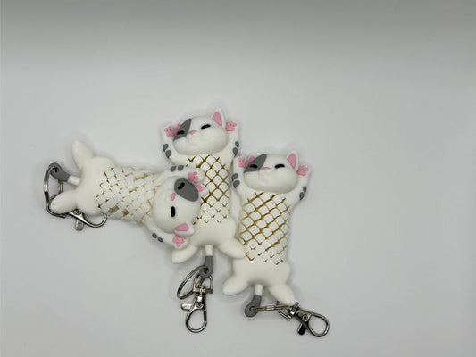 Stretchy Cat Keychain – Cute Fidget Belly