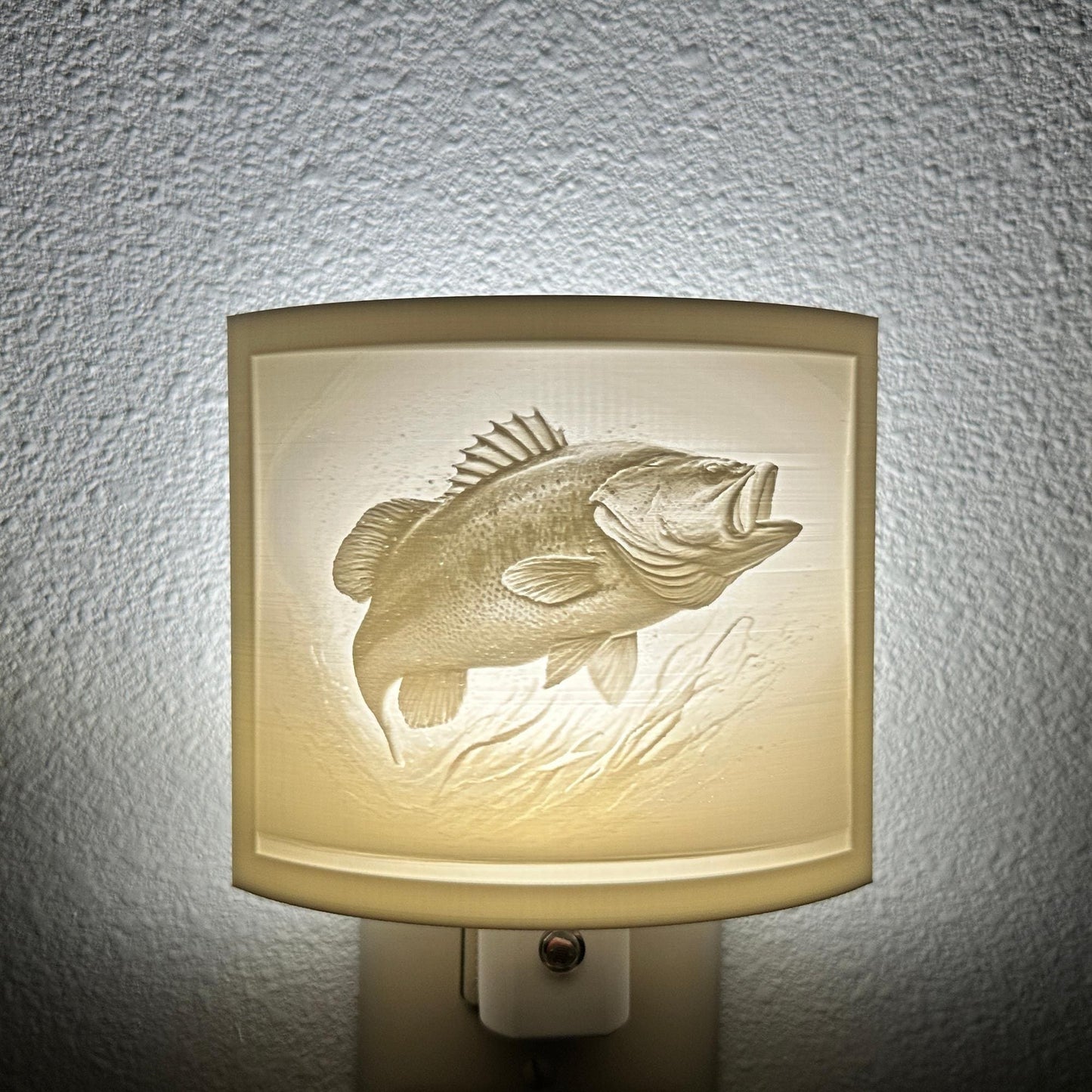 Bass Night Light - Cabin, Lake House, or Fisherman Gift