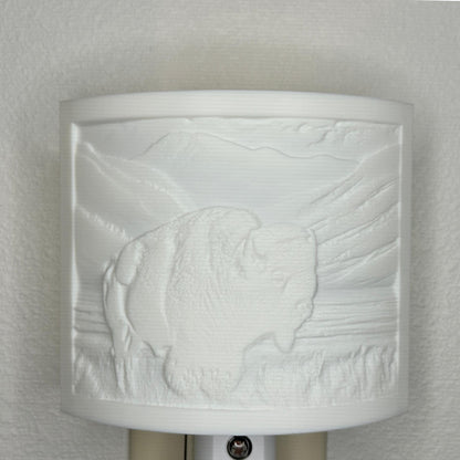 Bison Night Light – Cabin, Lodge, or Rustic Western Decor