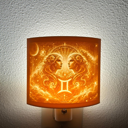 Gemini Zodiac Night Light – Light with Twin Design for Astrology Lovers and Celestial Decor