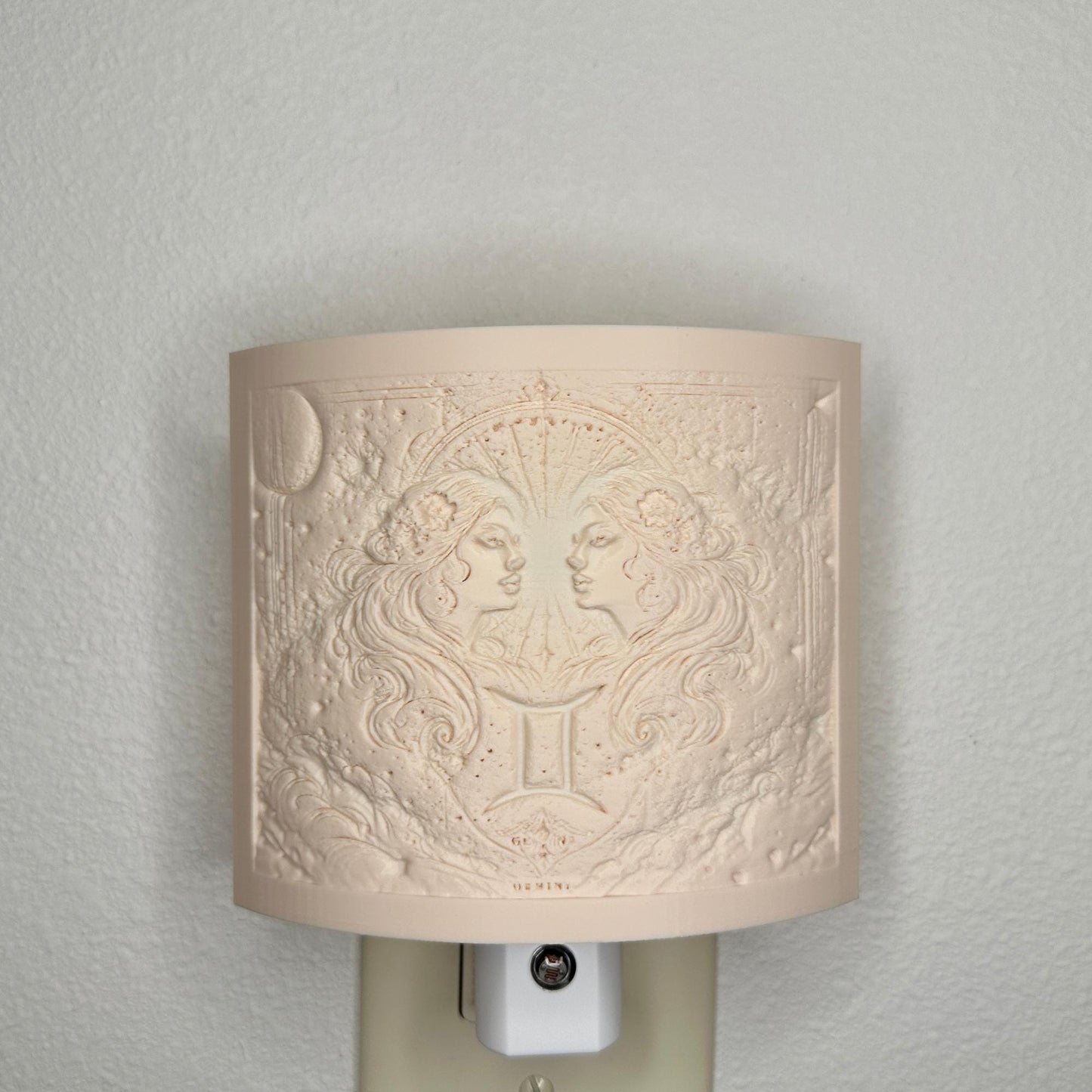 Gemini Zodiac Night Light – Light with Twin Design for Astrology Lovers and Celestial Decor