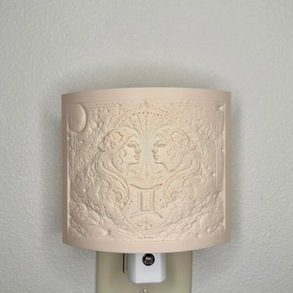 Gemini Zodiac Night Light – Light with Twin Design for Astrology Lovers and Celestial Decor