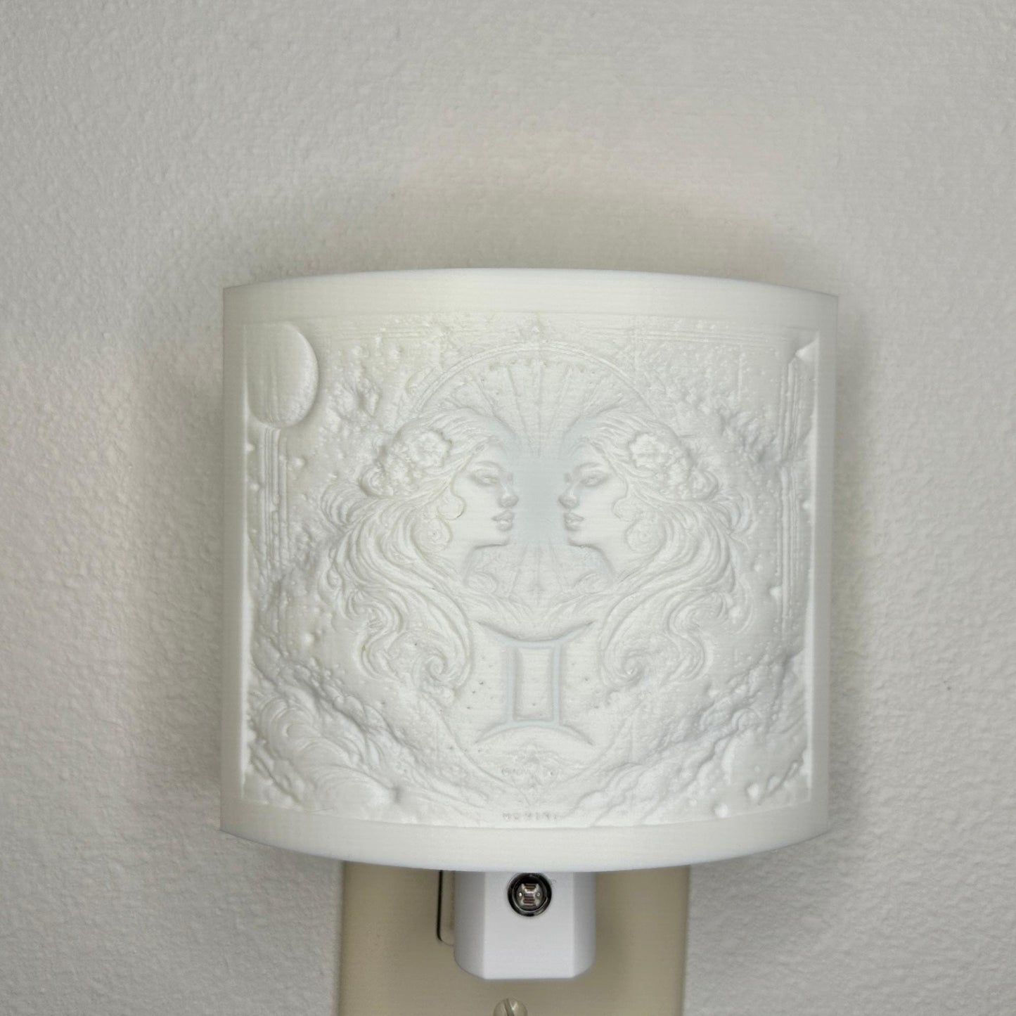 Gemini Zodiac Night Light – Light with Twin Design for Astrology Lovers and Celestial Decor