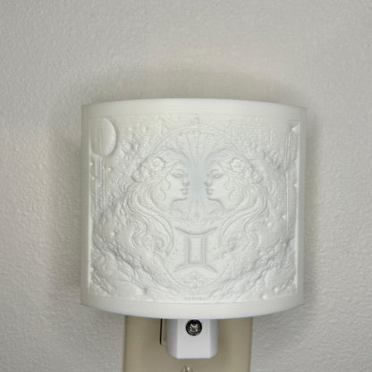 Gemini Zodiac Night Light – Light with Twin Design for Astrology Lovers and Celestial Decor