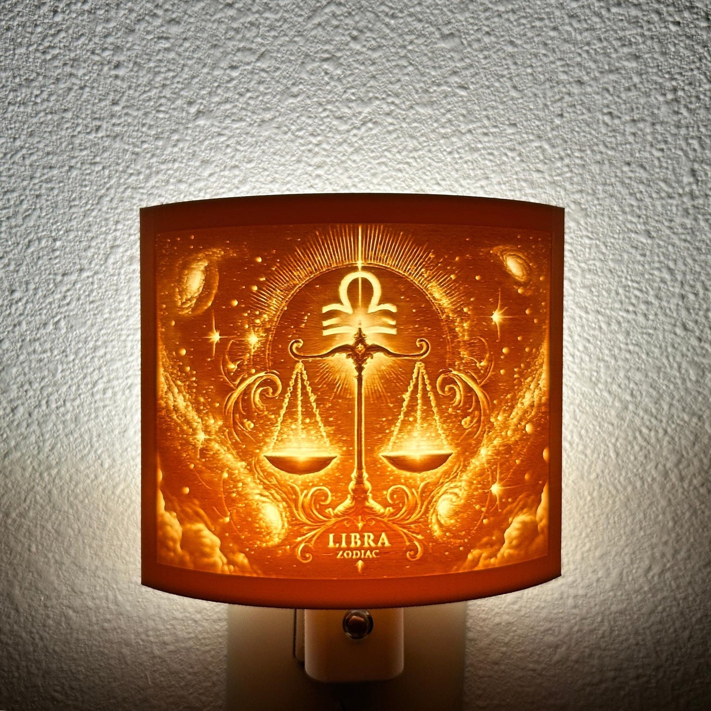 Libra Zodiac Night Light – Light with Scales Design for Astrology Lovers and Celestial Decor