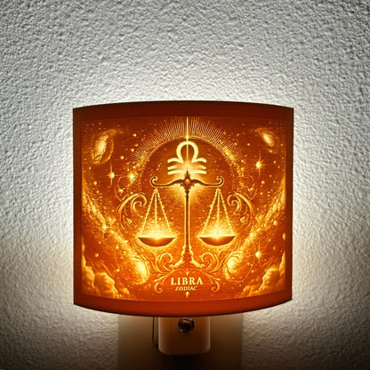 Libra Zodiac Night Light – Light with Scales Design for Astrology Lovers and Celestial Decor