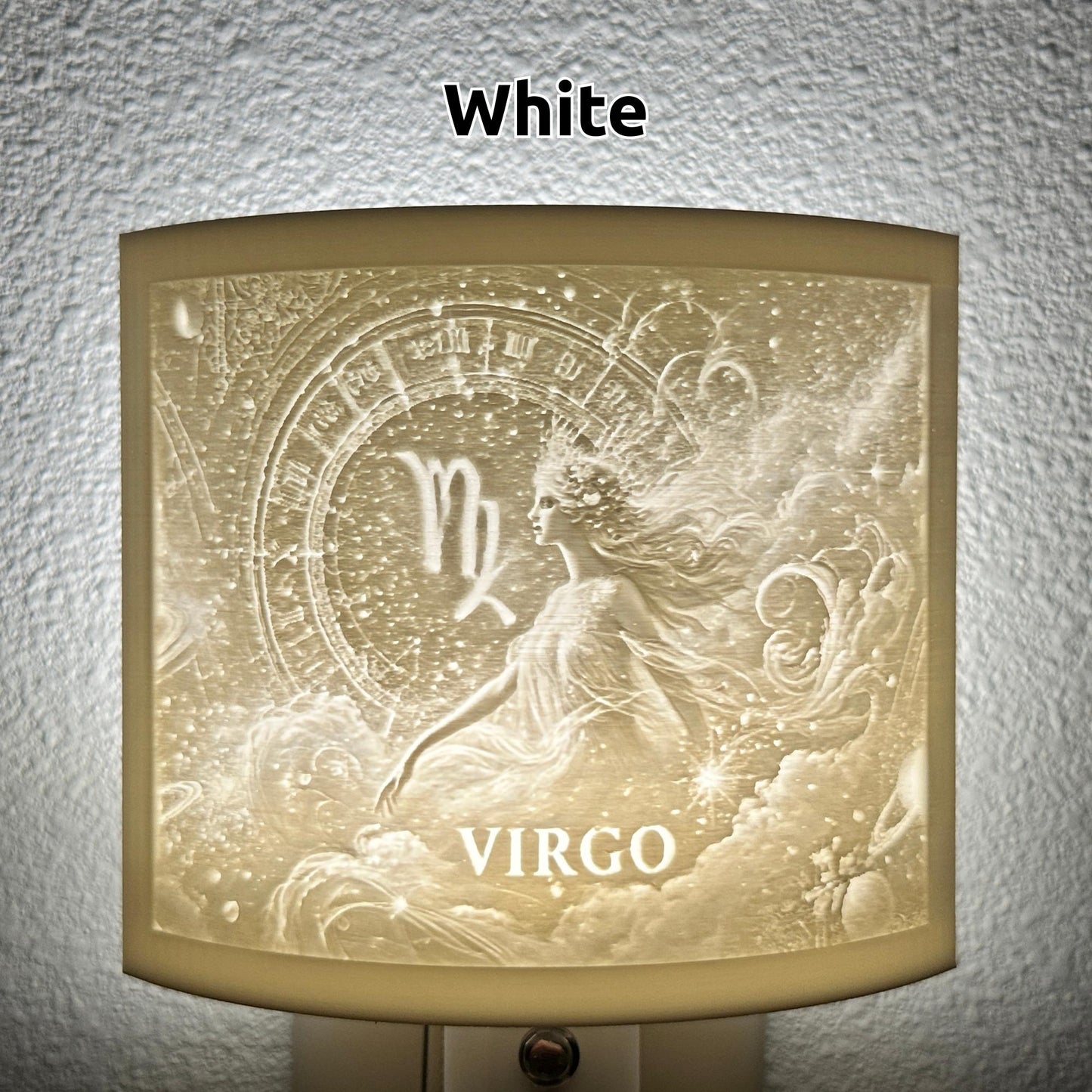 Virgo Zodiac Night Light – Light with Goddess Design for Astrology Lovers and Celestial Decor