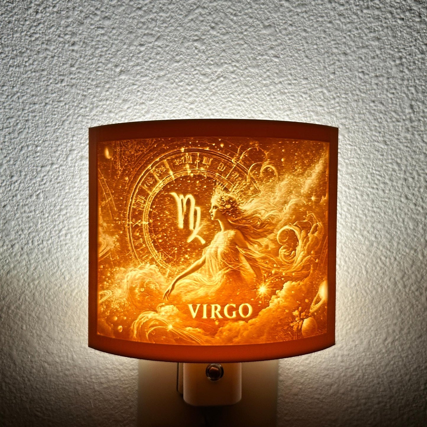 Virgo Zodiac Night Light – Light with Goddess Design for Astrology Lovers and Celestial Decor