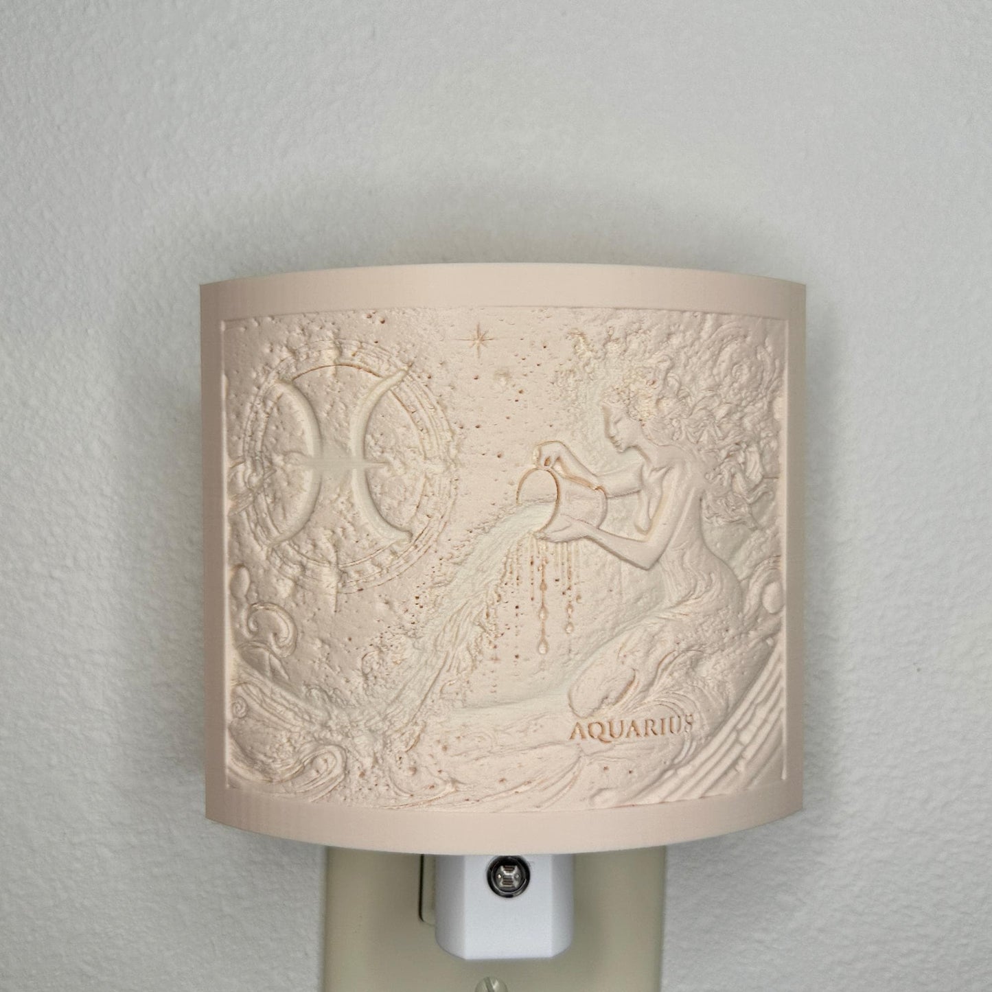 Aquarius Zodiac Night Light – Water Bearer Design for Astrology Lovers and Celestial Decor