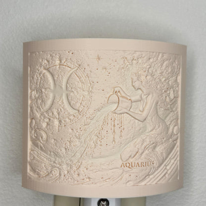 Aquarius Zodiac Night Light – Water Bearer Design for Astrology Lovers and Celestial Decor