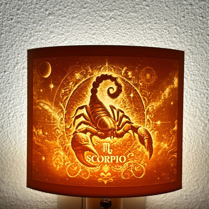 Scorpio Zodiac Night Light – Scorpion Design for Astrology Lovers and Celestial Decor
