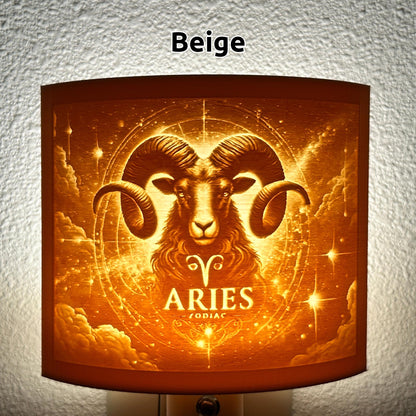 Aries Zodiac Night Light – Ram Design for Astrology Lovers and Fiery Celestial Decor
